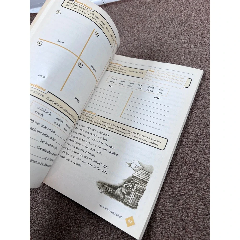 Modern Curriculum Press Word Study Workbook Level D Brown Plaid Good Preowned
